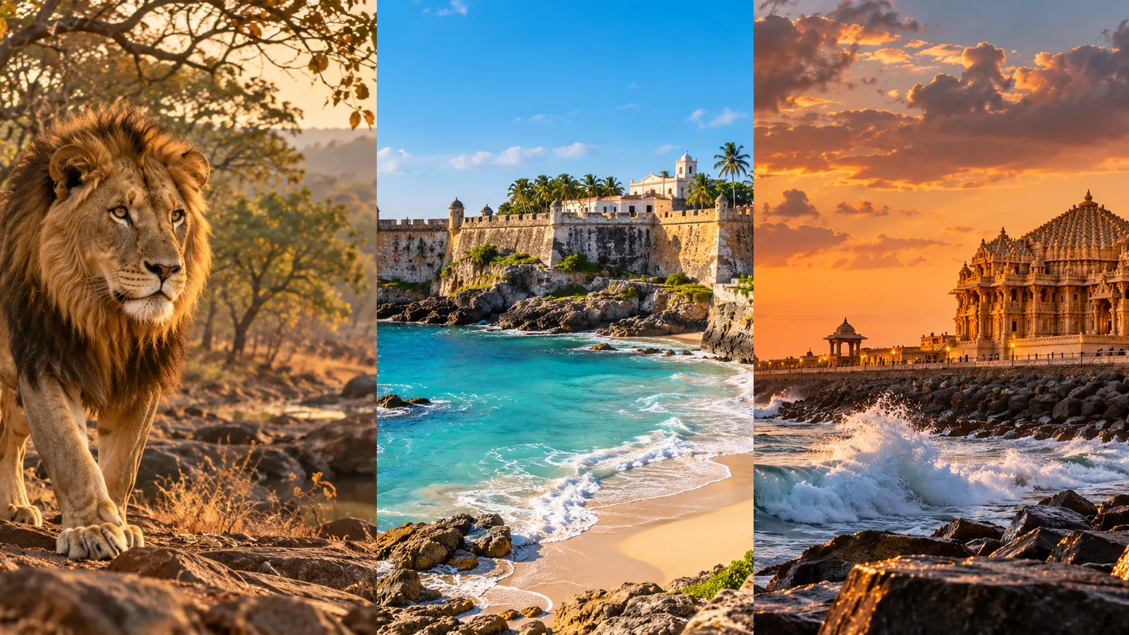 4 Nights 5 Days Gir Diu Somnath Tour